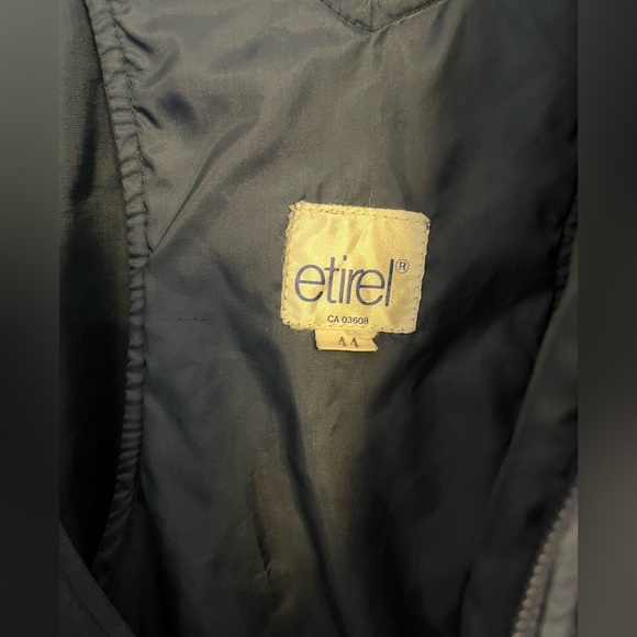 Vintage Etirel Blue White Ski Suit Snowsuit Skidoo Set Size 44 - Picture 6 of 7